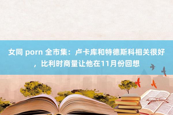 女同 porn 全市集：卢卡库和特德斯科相关很好，比利时商量让他在11月份回想