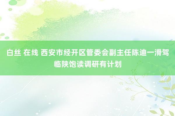 白丝 在线 西安市经开区管委会副主任陈迪一滑驾临陕饱读调研有计划