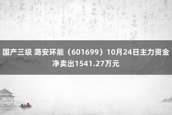 国产三级 潞安环能（601699）10月24日主力资金净卖出1541.27万元