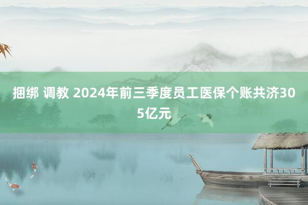 捆绑 调教 2024年前三季度员工医保个账共济305亿元