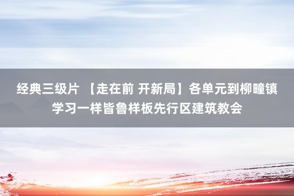 经典三级片 【走在前 开新局】各单元到柳疃镇学习一样皆鲁样板先行区建筑教会