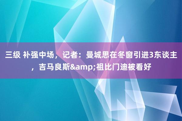 三级 补强中场，记者：曼城思在冬窗引进3东谈主，吉马良斯&祖比门迪被看好