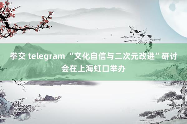 拳交 telegram “文化自信与二次元改进”研讨会在上海虹口举办