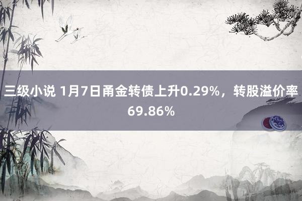 三级小说 1月7日甬金转债上升0.29%，转股溢价率69.8