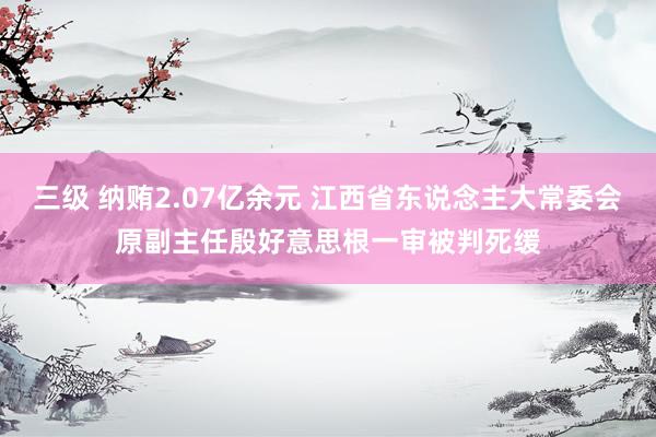 三级 纳贿2.07亿余元 江西省东说念主大常委会原副主任殷好意思根一审被判死缓